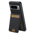 For Google Pixel 8a Suteni H03 Litchi Leather Card Bag Stand Back Phone Case(Black)