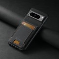 For Google Pixel 7a Suteni H03 Litchi Leather Card Bag Stand Back Phone Case(Black)