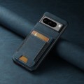 For Google Pixel 7 Pro Suteni H03 Litchi Leather Card Bag Stand Back Phone Case(Blue)
