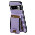 For Google Pixel 6a Suteni H03 Litchi Leather Card Bag Stand Back Phone Case(Purple)