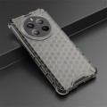 For Realme 12 Pro Shockproof Honeycomb Phone Case(Black)