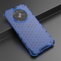 For Realme 12+ Shockproof Honeycomb Phone Case(Blue)