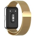 For Samsung Galaxy Fit 3 Milanese Metal Steel Mesh Watch Band(Gold)