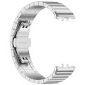 For Samsung Galaxy Fit 3 SM-R390 One Bead Stainless Steel Metal Watch Band(Silver)