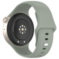 For vivo Watch 3 / iQOO Watch Solid Color Silicone Watch Band(Gray Green)