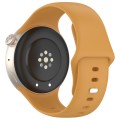 For vivo Watch 3 / iQOO Watch Solid Color Silicone Watch Band(Yellow)