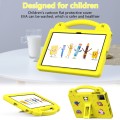 For T-Iobile REVVL Tab 10.36 2023 Handle Kickstand Children EVA Shockproof Tablet Case(Yellow)