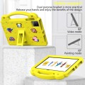 For T-Iobile REVVL Tab 10.36 2023 Handle Kickstand Children EVA Shockproof Tablet Case(Yellow)