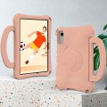 For Xiaomi Redmi Pad SE 11 2023 Handle Football Shaped EVA Shockproof Tablet Case(Light Pink)