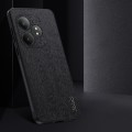 For Realme GT Neo6 SE Tree Bark Leather Shockproof Phone Case(Grey)