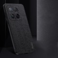 For Xiaomi 14 Tree Bark Leather Shockproof Phone Case(Black)