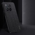 For Xiaomi 14 Pro Tree Bark Leather Shockproof Phone Case(Black)