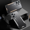 For Xiaomi Redmi  Note 12 Turbo Blade Series TPU Hybrid Metal Phone Case(Gold)