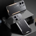 For Xiaomi Redmi 13C Blade Series TPU Hybrid Metal Phone Case(Silver)