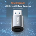 ENKAY ENK-AT118 Aluminium Alloy Male USB 3.1 to Female Type-C Data Adapter Converter Support Fast Ch