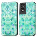 For TCL 40 NXTpaper 5G CaseNeo Colorful Magnetic Leather Phone Case(Emeralds)