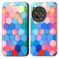 For OnePlus Ace 3 CaseNeo Colorful Magnetic Leather Phone Case(Colorful Cube)