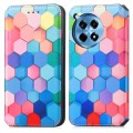 For OnePlus 12R CaseNeo Colorful Magnetic Leather Phone Case(Colorful Cube)