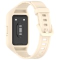 For Samsung Galaxy Fit 3 Integrated TPU Watch Band(Beige)