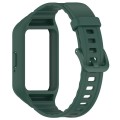 For Samsung Galaxy Fit 3 Integrated TPU Watch Band(Dark Green)