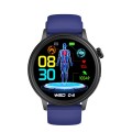 ET470 1.39 inch Color Screen Smart Watch Silicone Strap, Support Bluetooth Call / ECG(Blue)