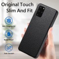 For Samsung Galaxy S20+ Litchi Oil Edge Leather Back Phone Case(Black)