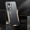 For OPPO Reno11 5G Global Blade Series TPU Hybrid Metal Phone Case(Silver)