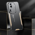 For OPPO Reno11 Pro Global Blade Series TPU Hybrid Metal Phone Case(Gold)