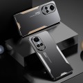 For OPPO Reno10 Global Blade Series TPU Hybrid Metal Phone Case(Silver)