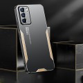 For OPPO Reno6 Blade Series TPU Hybrid Metal Phone Case(Silver)