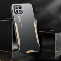 For OPPO Reno4 SE Blade Series TPU Hybrid Metal Phone Case(Gold)