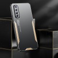 For OPPO Reno3 Pro Blade Series TPU Hybrid Metal Phone Case(Gold)