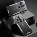 For OPPO Find X7 Blade Series TPU Hybrid Metal Phone Case(Gold)