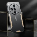 For OPPO Find X7 Blade Series TPU Hybrid Metal Phone Case(Gold)