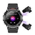 T96 1.52 inch Amoled Screen 2 in 1 Bluetooth Earphone Smart Watch(Black)