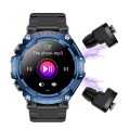 T96 1.52 inch Amoled Screen 2 in 1 Bluetooth Earphone Smart Watch(Blue)
