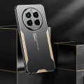 For Realme GT5 Pro Blade Series TPU Hybrid Metal Phone Case(Silver)