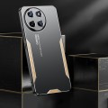 For Realme 11 4G Global Blade Series TPU Hybrid Metal Phone Case(Gold)