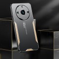 For  Realme 11 Pro+ Blade Series TPU Hybrid Metal Phone Case(Gold)