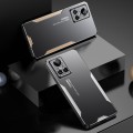 For Realme GT Neo3 Blade Series TPU Hybrid Metal Phone Case(Blue)