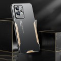 For Realme GT2 Pro Blade Series TPU Hybrid Metal Phone Case(Gold)