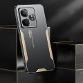 For Realme GT Neo6 SE Blade Series TPU Hybrid Metal Phone Case(Gold)
