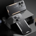 For Realme GT Neo6 SE Blade Series TPU Hybrid Metal Phone Case(Silver)