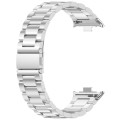 For Redmi Watch 4 Three Bead Stainless Steel Metal Watch Band(Silver)
