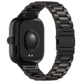 For Redmi Watch 4 Three Bead Stainless Steel Metal Watch Band(Black)