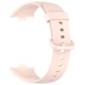 For Redmi Watch 4 Solid Color Colorful Buckle Silicone Watch Band(Light Pink)