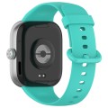 For Redmi Watch 4 Solid Color Colorful Buckle Silicone Watch Band(Teal)