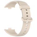 For Redmi Watch 4 Solid Color Colorful Buckle Silicone Watch Band(Ivory White)