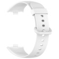 For Redmi Watch 4 Solid Color Colorful Buckle Silicone Watch Band(White)