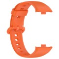 For Redmi Watch 4 Solid Color Colorful Buckle Silicone Watch Band(Orange)